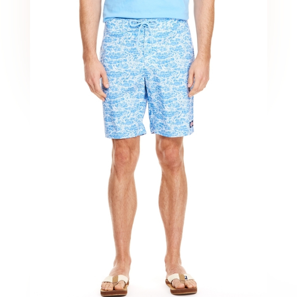 Vineyard Vines School of Tarpon Blue Board Shorts Size 36